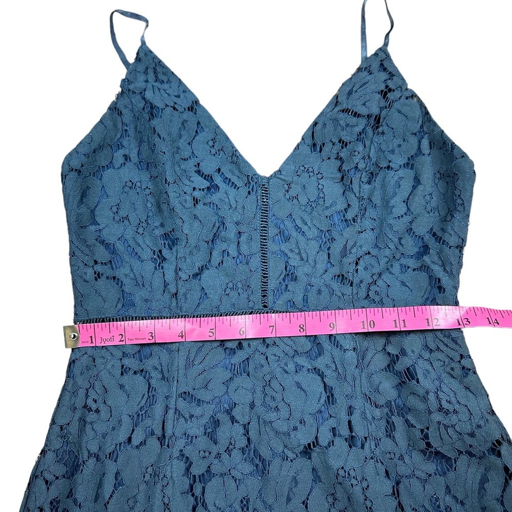 ASTR THE LABEL: Navy Blue Lattice Lace Mini Dress -Size Small - Picture 7 of 12